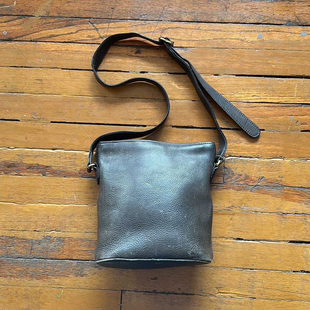 COACH Black Pebble Leather Satchel